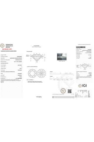 Synthetische Diamant van 1,50 karaat - Glanzend