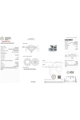 Synthetische Diamant van 1,50 karaat - Glanzend