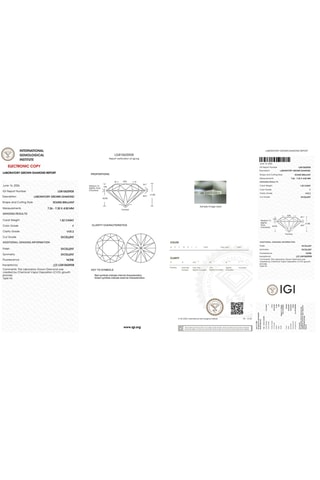 Synthetische Diamant van 1,52 karaat - Glanzend