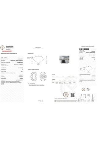 Synthetische Diamant van 2,00 karaat - Ovaal