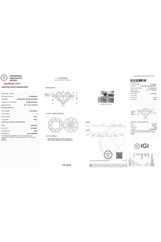Synthetische Diamant van 2,04 karaat - Glanzend