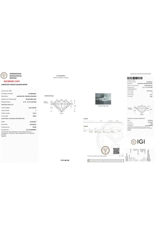 Synthetische Diamant van 2,05 karaat - Glanzend