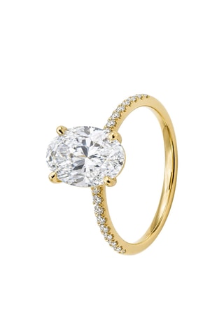 Synthetische Diamant van 2,54 karaat - Ovaal