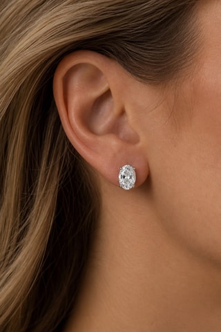 Synthetische Diamant van 2,54 karaat - Ovaal