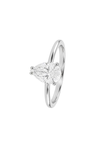 Synthetische Diamant van 2,55 karaat - Peervormig