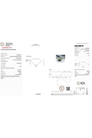 Synthetische Diamant van 3,03 karaat - Peervormig
