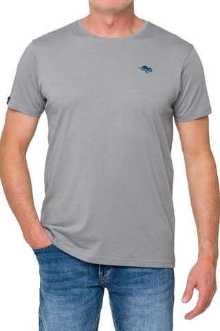 T-shirt regular - Gris clair et indigo