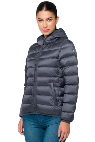 Doudoune regular à capuche Chloe - Gris