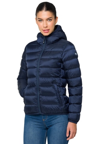 Doudoune regular à capuche Chloe - Bleu