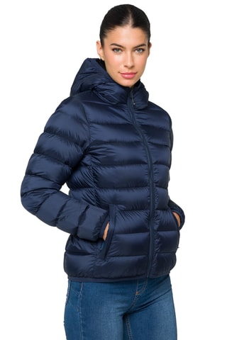 Doudoune regular à capuche Chloe - Bleu