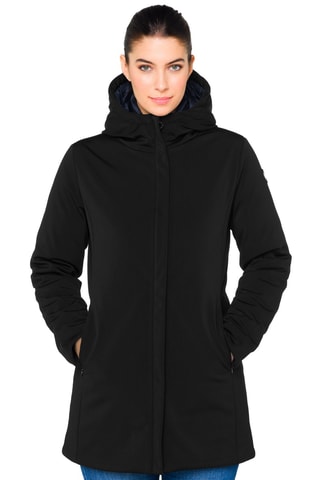 Parka regular à capuche Jaqueline - Noir