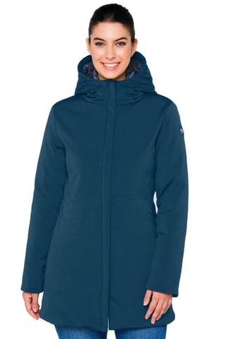 Parka regular à capuche Jaqueline - Bleu