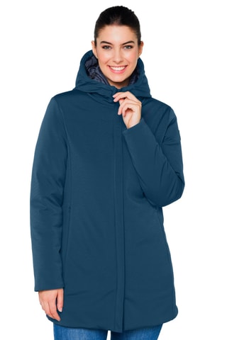 Parka regular à capuche Jaqueline - Bleu