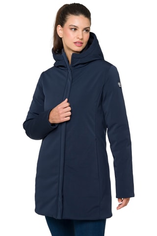 Parka regular à capuche Jaqueline - Bleu