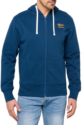 Sweat regular à capuche Waisai - Bleu et orange