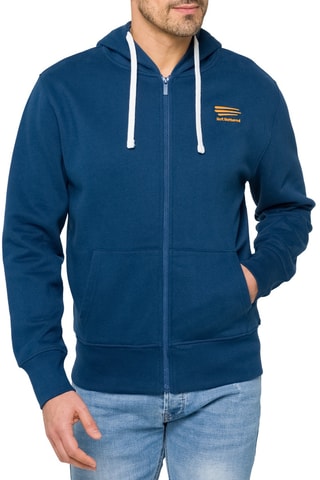 Sweat regular à capuche Waisai - Bleu et orange