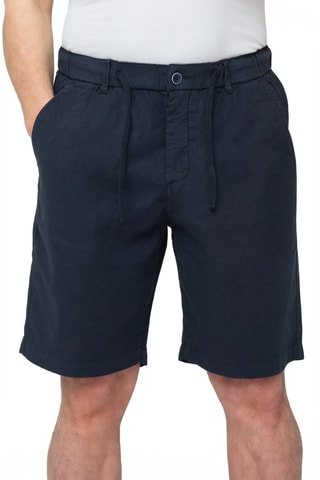 Bermuda regular en lin Sandbar - Bleu marine