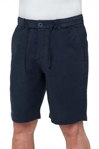 Bermuda regular en lin Sandbar - Bleu marine