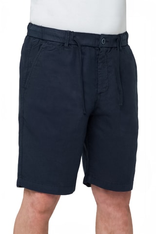 Bermuda regular en lin Sandbar - Bleu marine