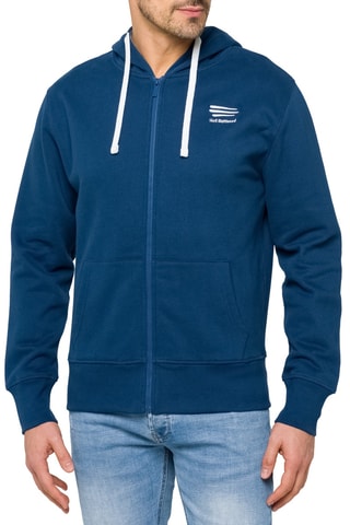 Sweat regular à capuche Waisai - Beige et bleu