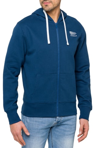 Sweat regular à capuche Waisai - Beige et bleu