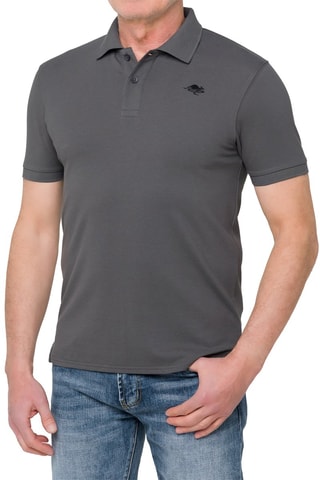 Polo regular - Gris et noir