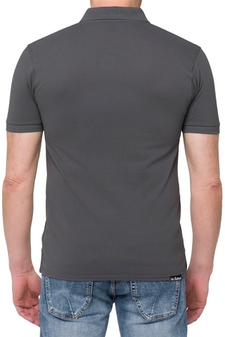 Polo regular - Gris et noir