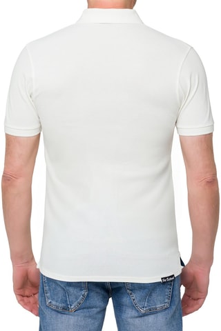Polo regular - Blanc et indigo