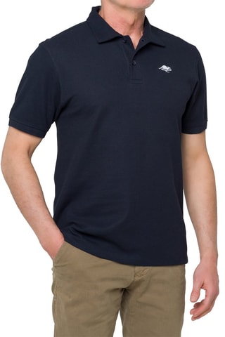 Polo regular - Bleu marine et blanc