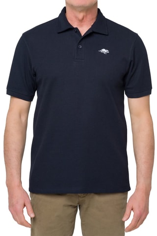 Polo regular - Bleu marine et blanc