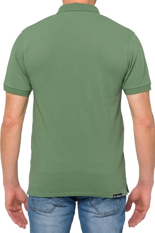 Polo regular - Vert et beige
