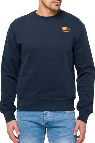 Sweat - Bleu marine et orange