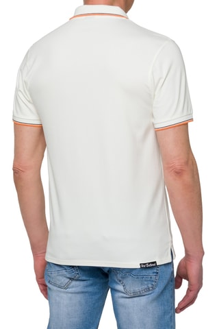 Polo regular Amak - Blanc et orange
