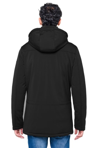 Manteau regular à capuche Nusakan - Noir