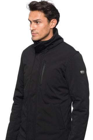 Manteau regular à capuche Nusakan - Noir