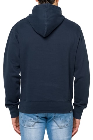 Sweat regular à capuche Waisai - Bleu marine et beige