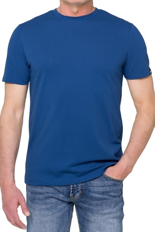 T-shirt regular Pangai piquet - Bleu clair