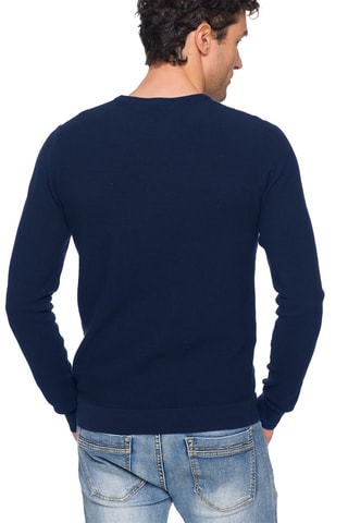 Pull regular Karthala - Bleu marine