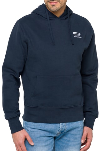 Sweat à capuche - Bleu marine et beige