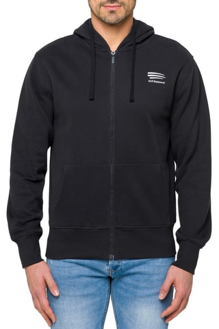 Sweat regular à capuche Waisai - Beige et noir