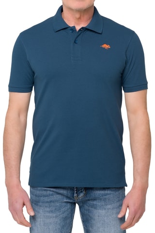Polo regular Stoney - Indigo et orange