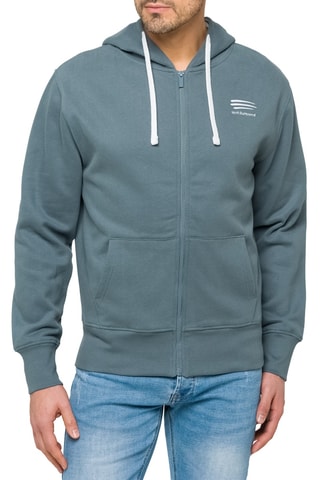 Sweat regular à capuche Waisai - Beige et bleu
