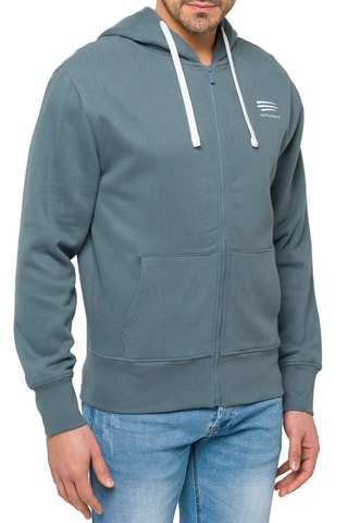 Sweat regular à capuche Waisai - Beige et bleu