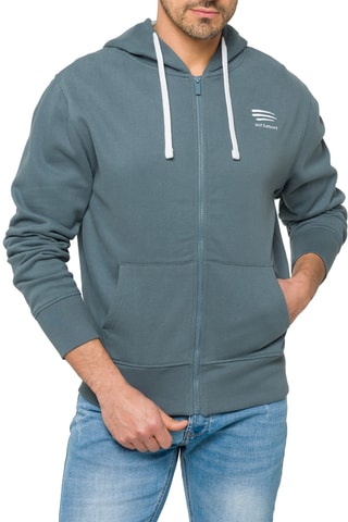 Sweat regular à capuche Waisai - Beige et bleu