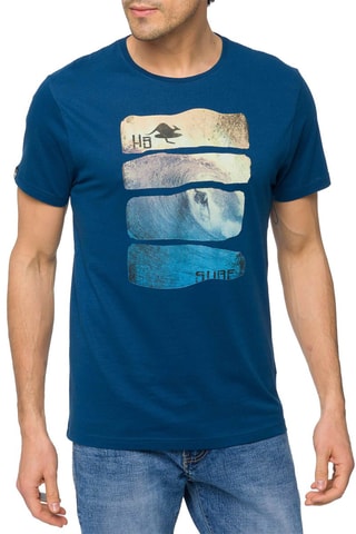 T-shirt Waves - Bleu
