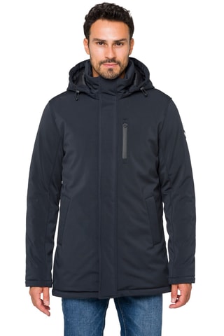 Manteau regular à capuche Nusakan - Gris