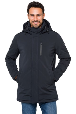 Manteau regular à capuche Nusakan - Gris