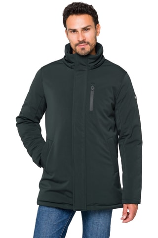 Manteau regular à capuche Nusakan - Vert