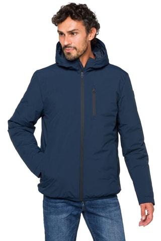 Bombardier regular à capuche Havelok - Bleu
