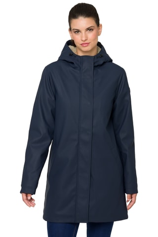Parka regular à capuche Yasmine - Bleu